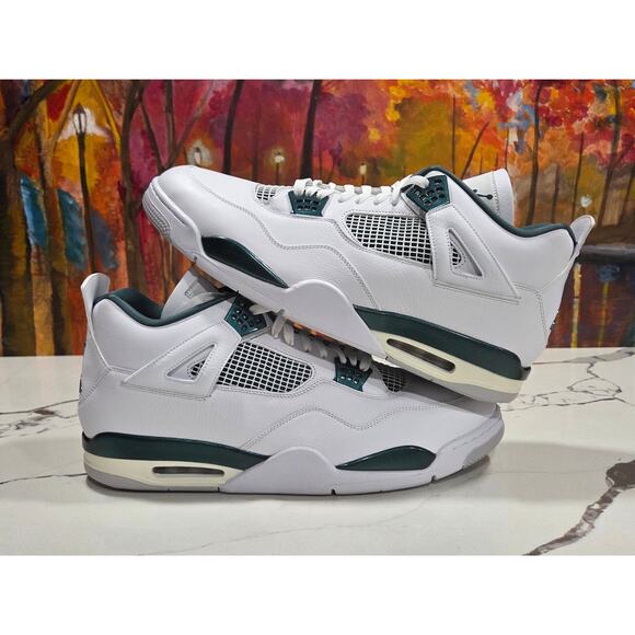 RARE Nike Air Jordan IV 4 Retro Oxidized Green Size 18 Men\'s FQ8138-103 main image 5